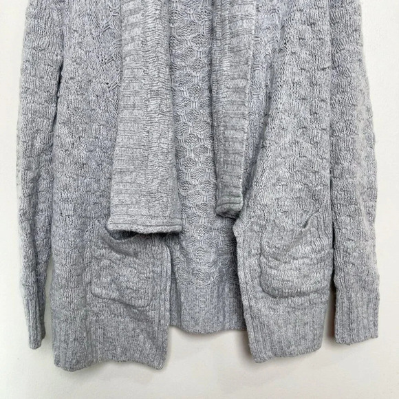 Talula Womens XXS Nubby Textured Popcorn Knit Open  Front Shawl Cardigan Sweater - Picture 4 of 11